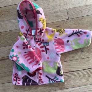 Patagonia Baby Synchilla Fleece, 3-6M, Animal Print